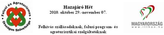 Hazajr Ht - 2010. oktber 29. - november 07.